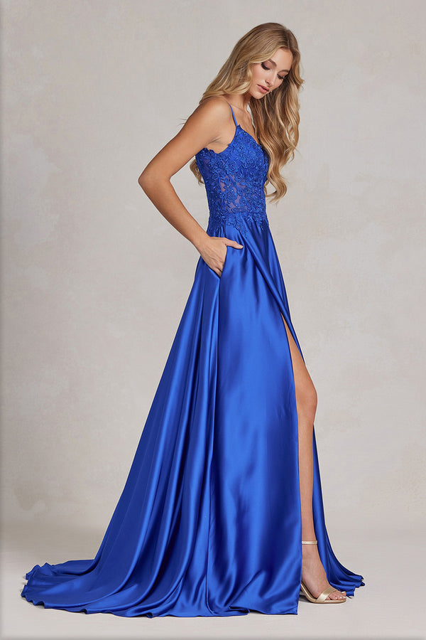Britt Gown I Cobalt Blue