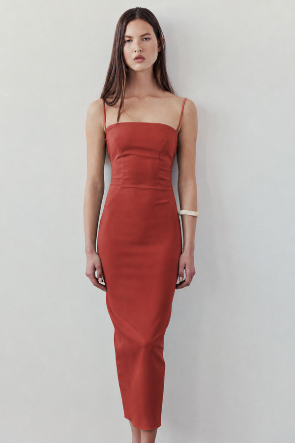 Arianna Dress I Terracotta