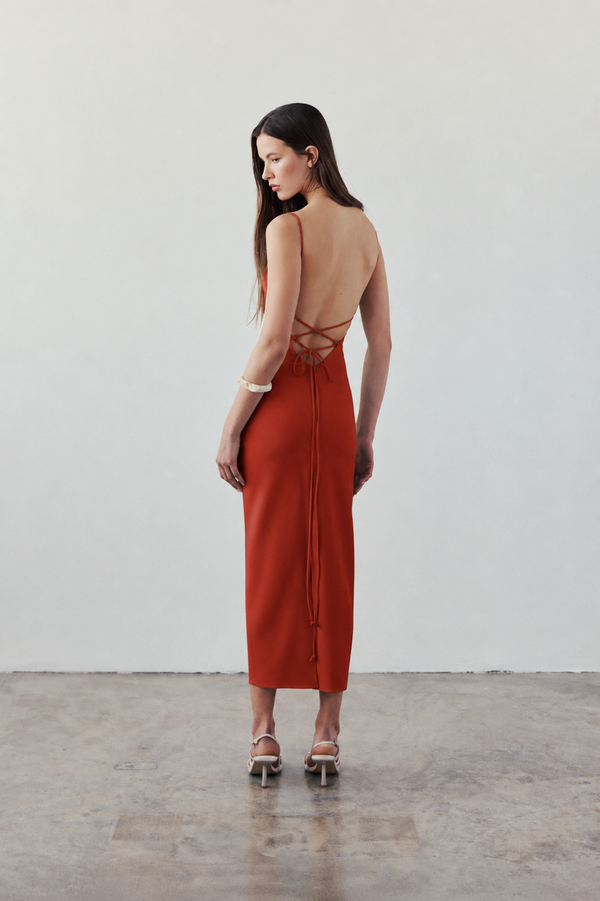 Arianna Dress I Terracotta