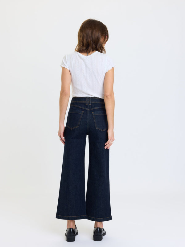 Valley Girl High Rise Patch Pocket Denim