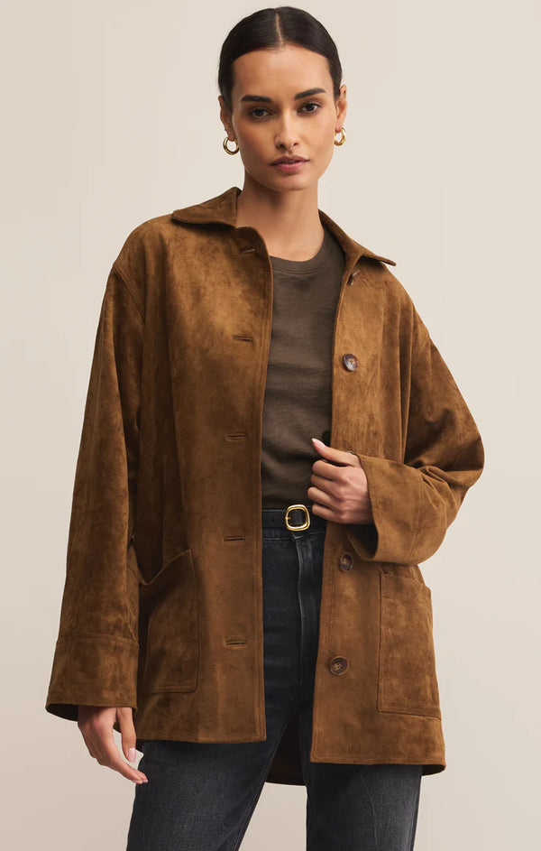 Decker Faux Suede Coat
