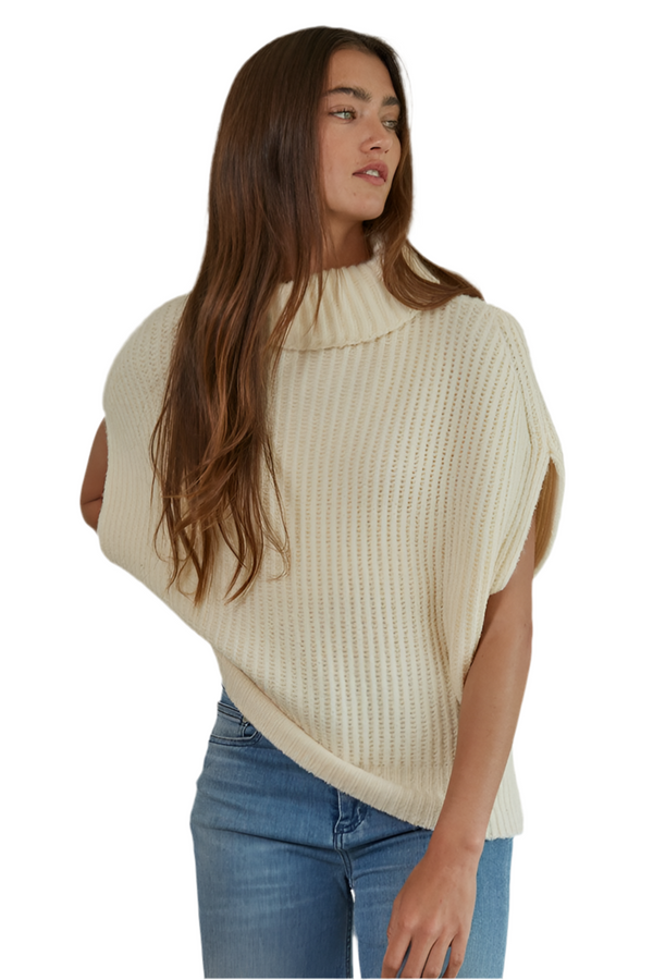 Gwen Knit Vest I Ivory