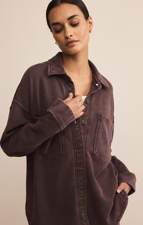 All Day Knit  Jacket I Dark Chocolate