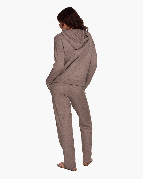 Sunday Sweater Hoodie I Heathered Taupe
