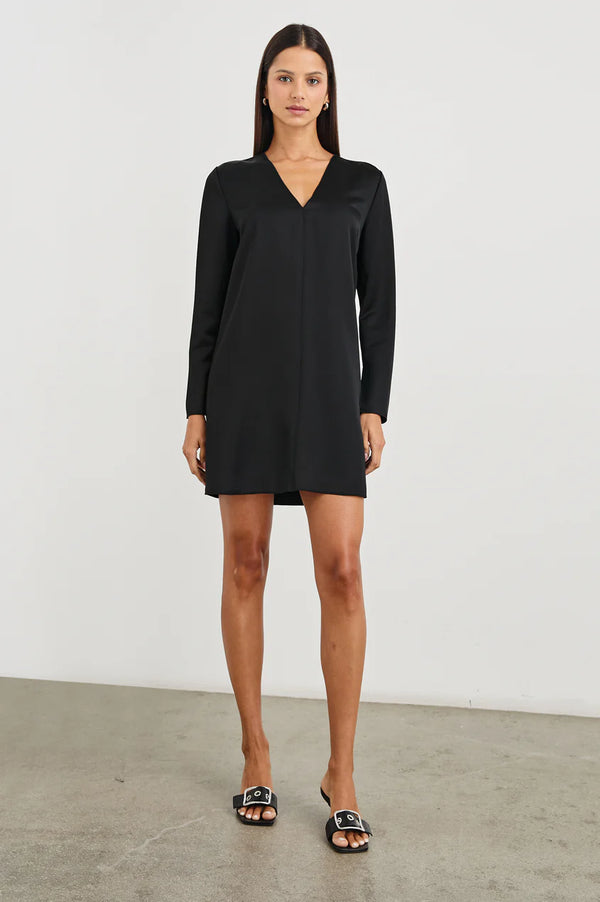 Victoria Shift Dress I Black