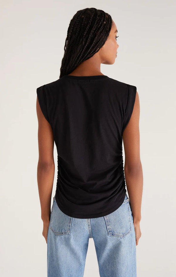 Lorelei Shirred Top I Black