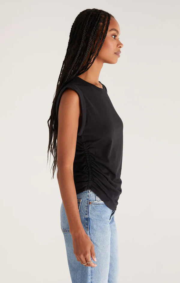 Lorelei Shirred Top I Black