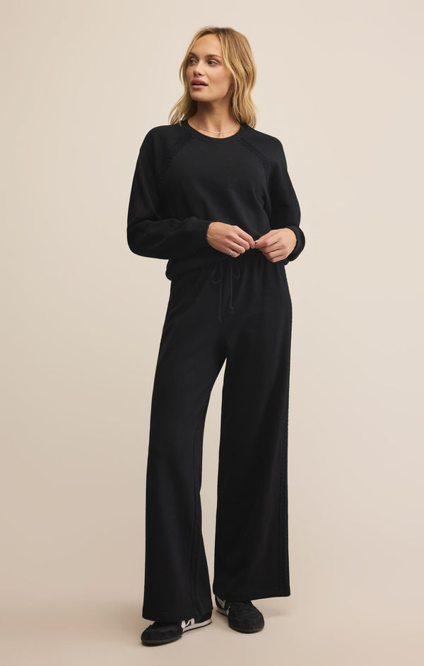 All Around Embroidered Sweatshirt I Black