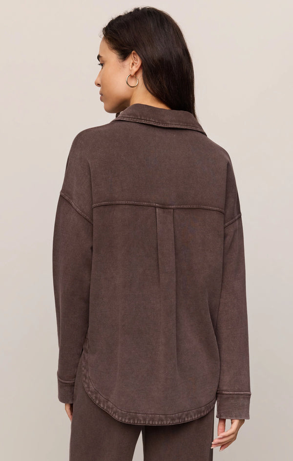 All Day Knit  Jacket I Dark Chocolate