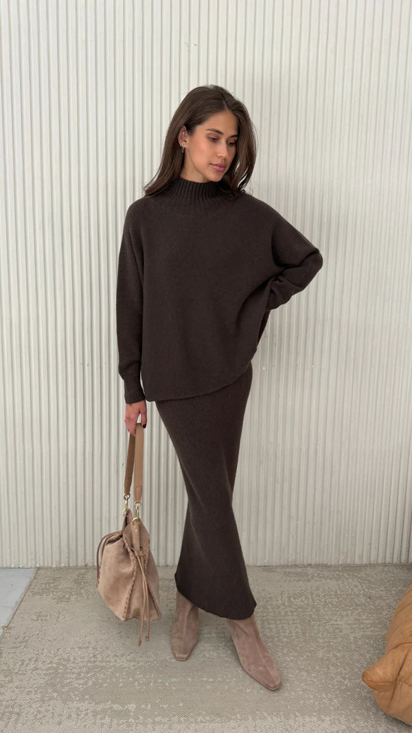 Alma Sweater I Dark Espresso
