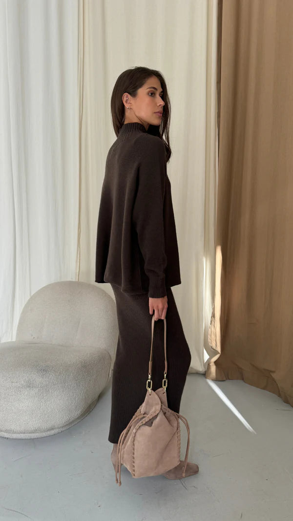 Alma Sweater I Dark Espresso