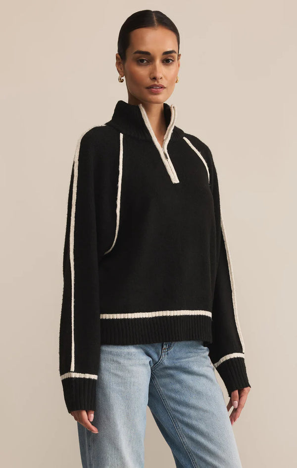 Alps Half Zip Sweater I Black