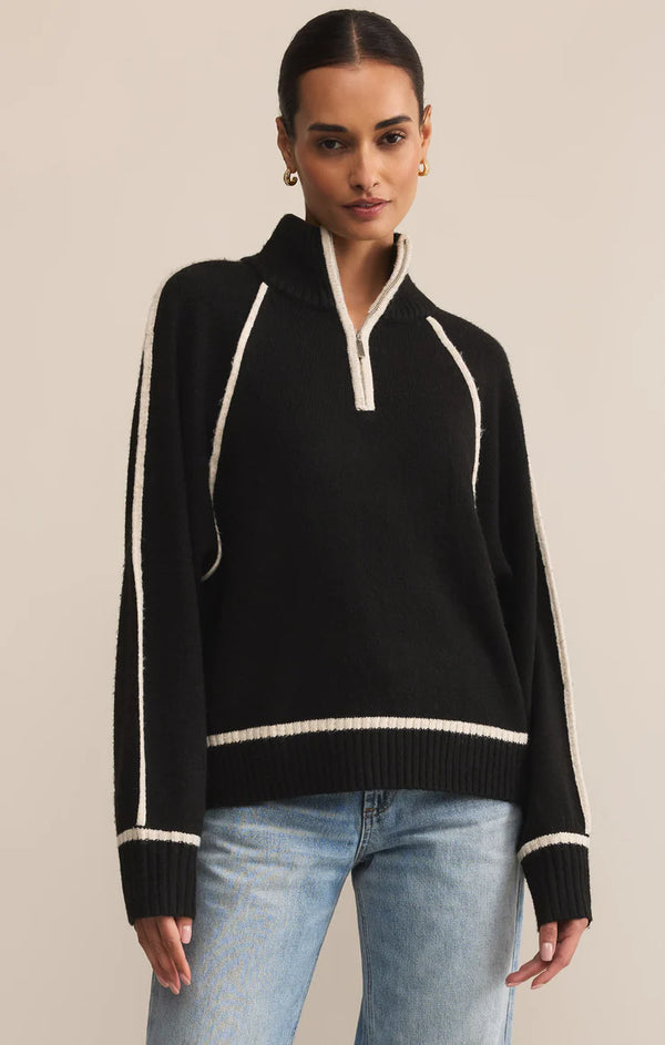 Alps Half Zip Sweater I Black