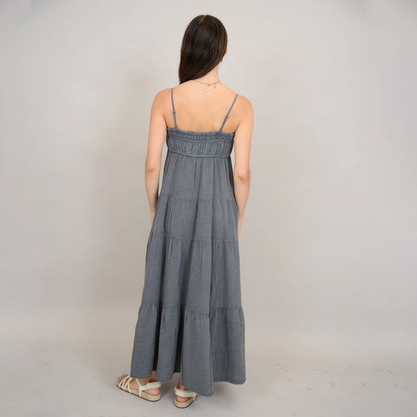 Altura Tiered Maxi Dress l Coal