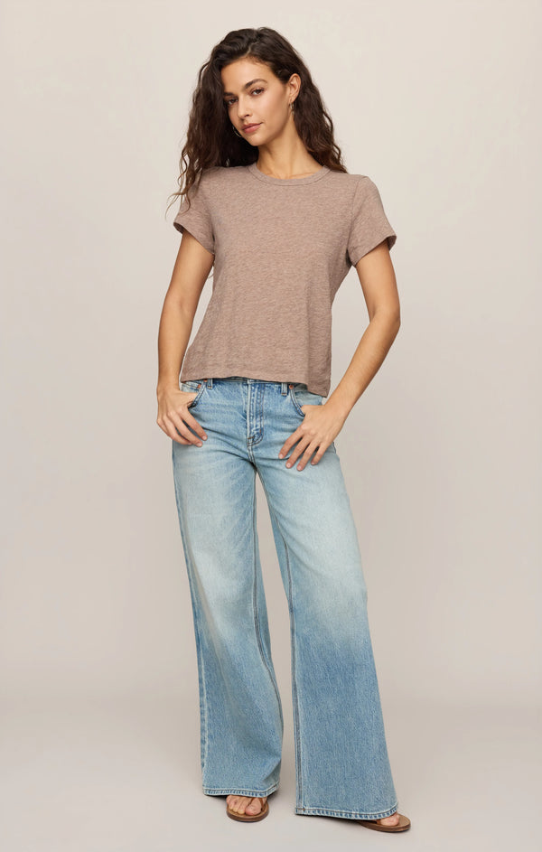 Junie Slub Tee I Heather Ash