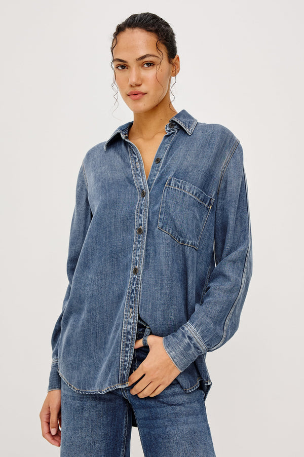 Atticus Shirt I Antique Blue