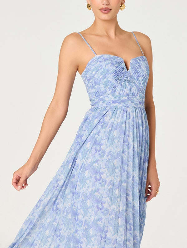 Bayley Dress I Blue Floral - Pre Order