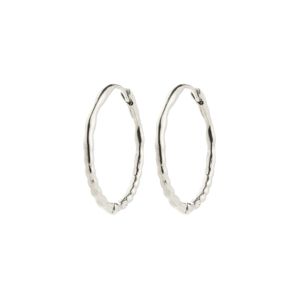 Between Hoop Earrings I Silver Plated