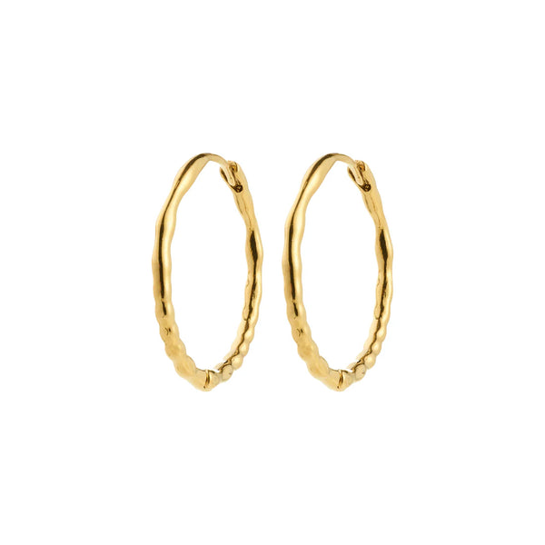 Between Hoop Earrings I Gold Plated