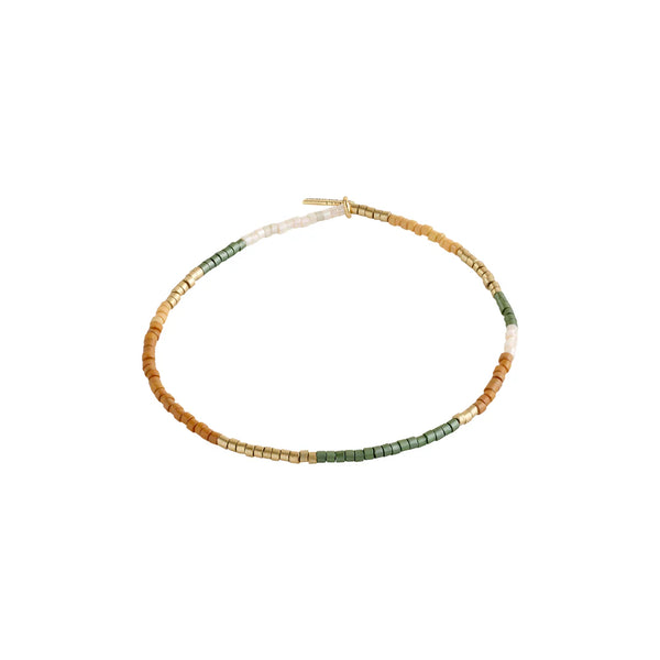 Alison Beaded Bracelet I Brown Gold