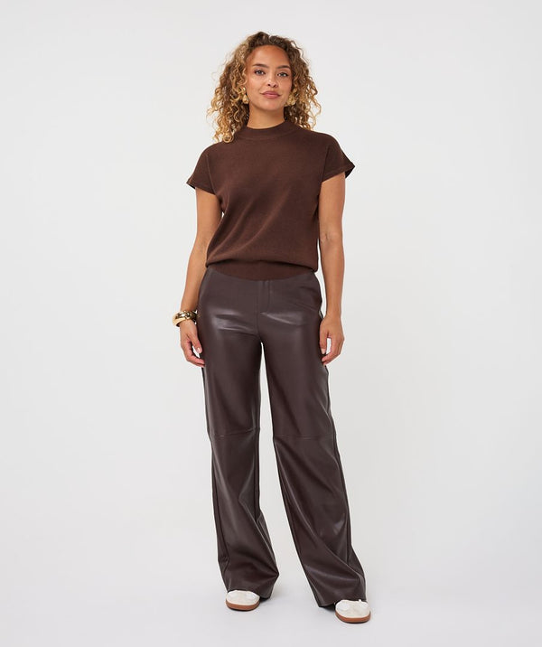 Cadbury Faux Leather Trouser