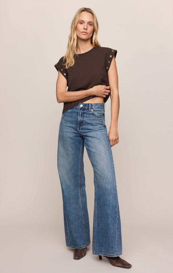Camino Grommet Tee I Dark Chocolate