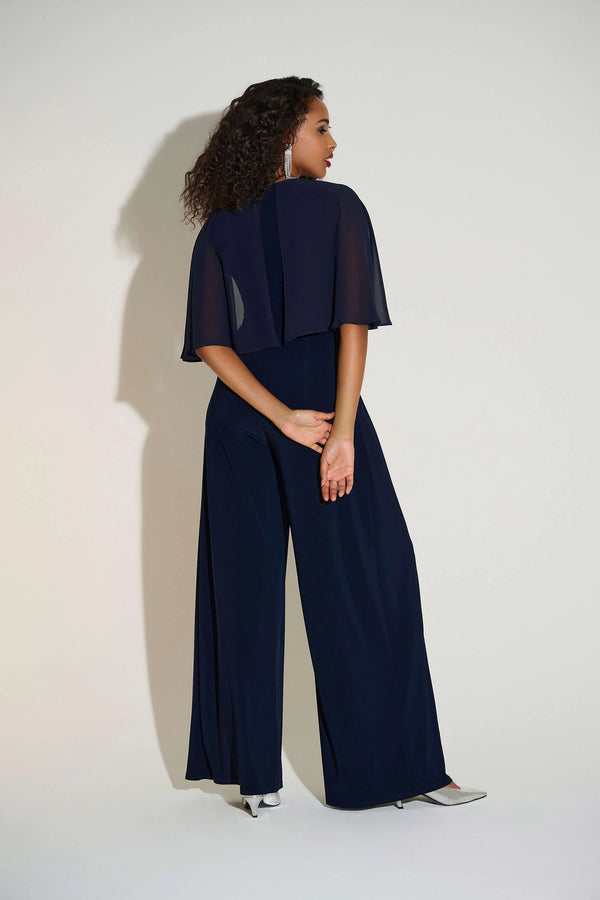 Shira Wide Leg Jumpsuit I Navy