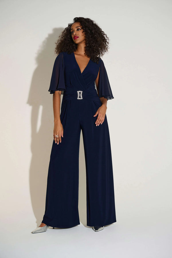 Shira Wide Leg Jumpsuit I Navy