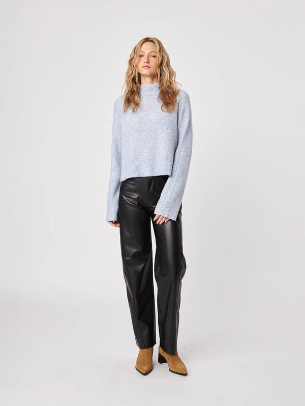 Oliver Mock Neck Sweater I Chambray