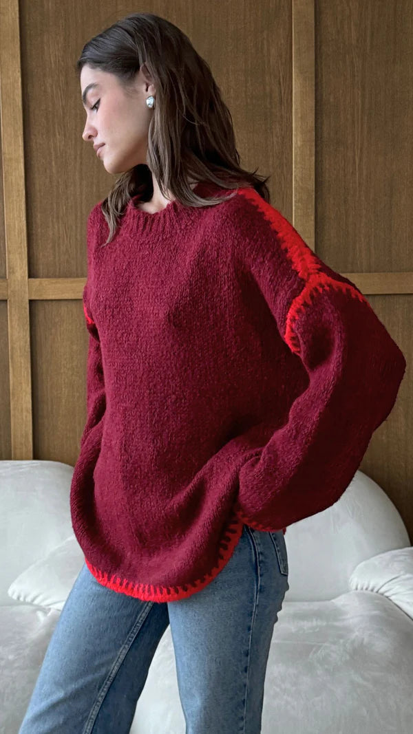 Cleo Sweater I Bordeaux
