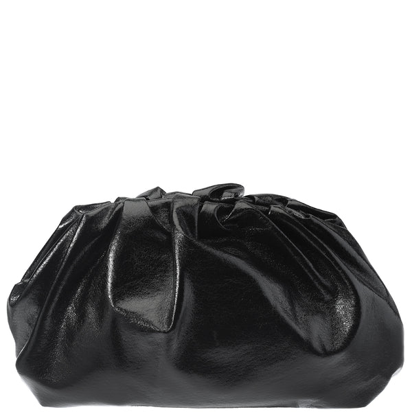 Metallic Oversized Clutch I Black