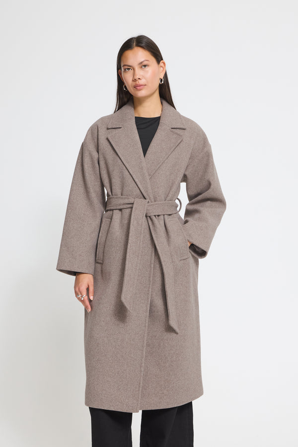 Bianca Belted Coat I Taupe