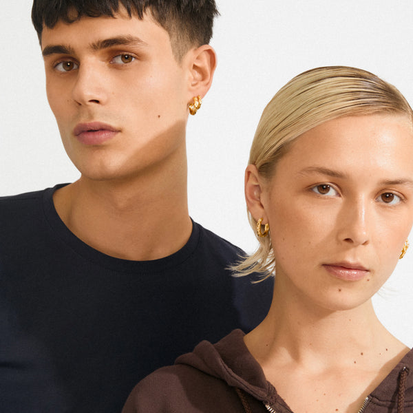 Darby Hoop Earrings 2 in 1 set I Gold Plated