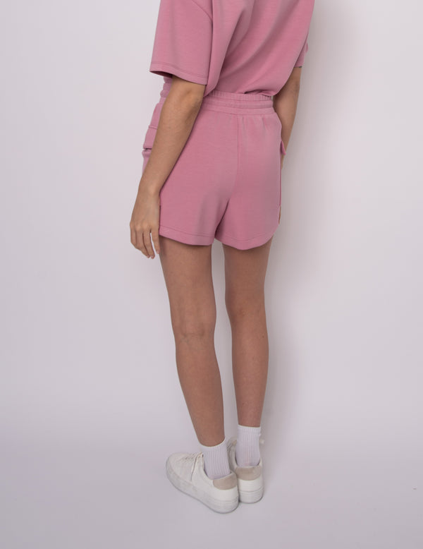 Darcia Soft Knit Shorts I Petal Pink