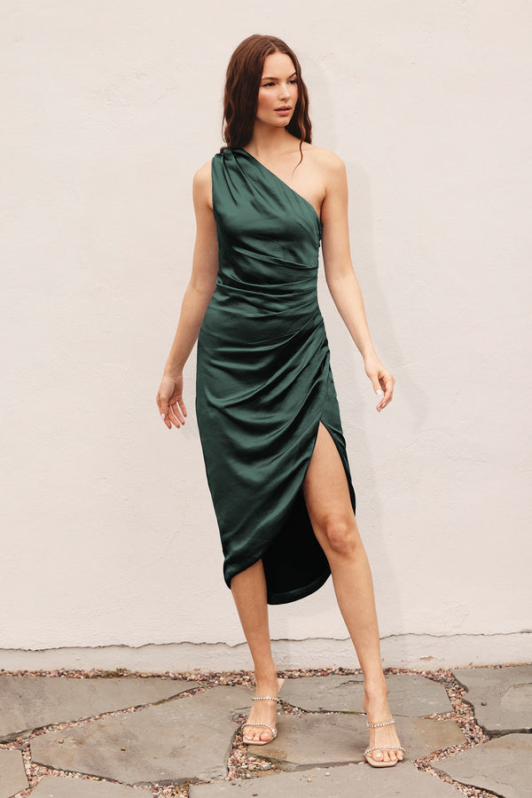 Cassandra Dress I Deep Emerald