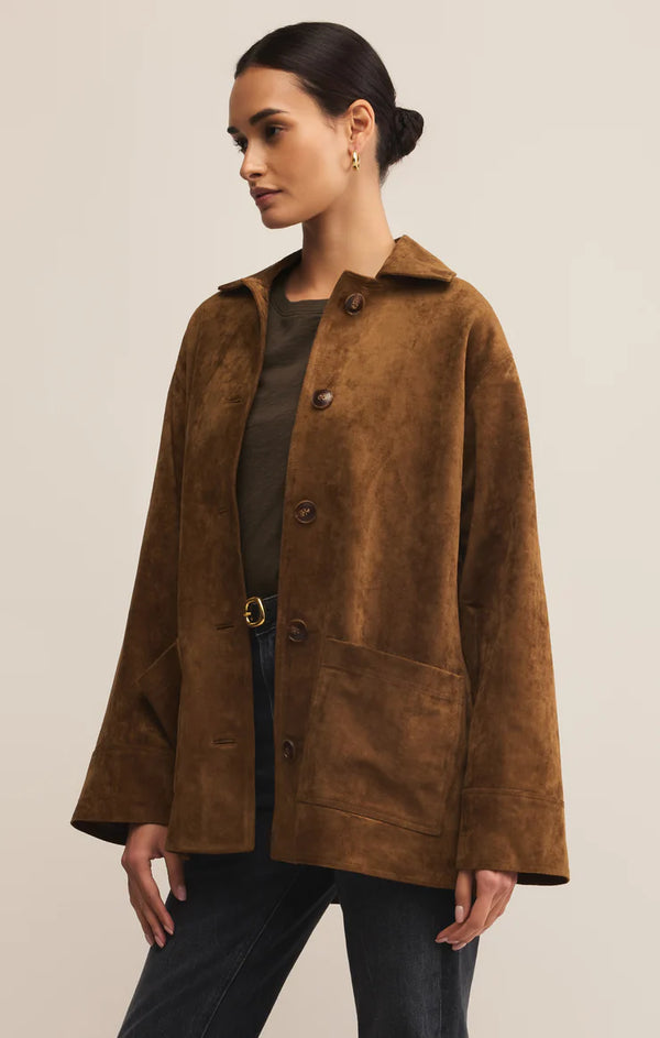 Decker Faux Suede Coat