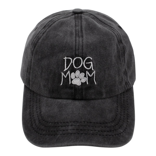 Dog Mom Cap I Washed Black