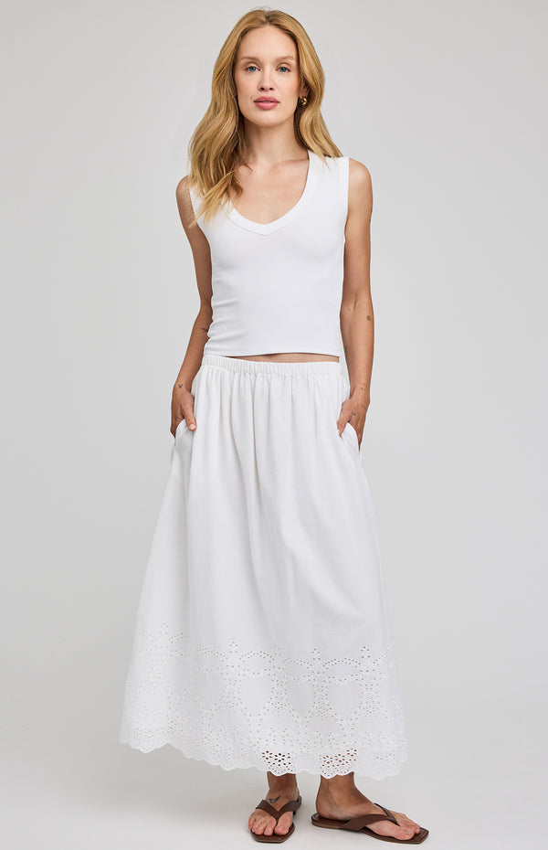Elodie Skirt I White