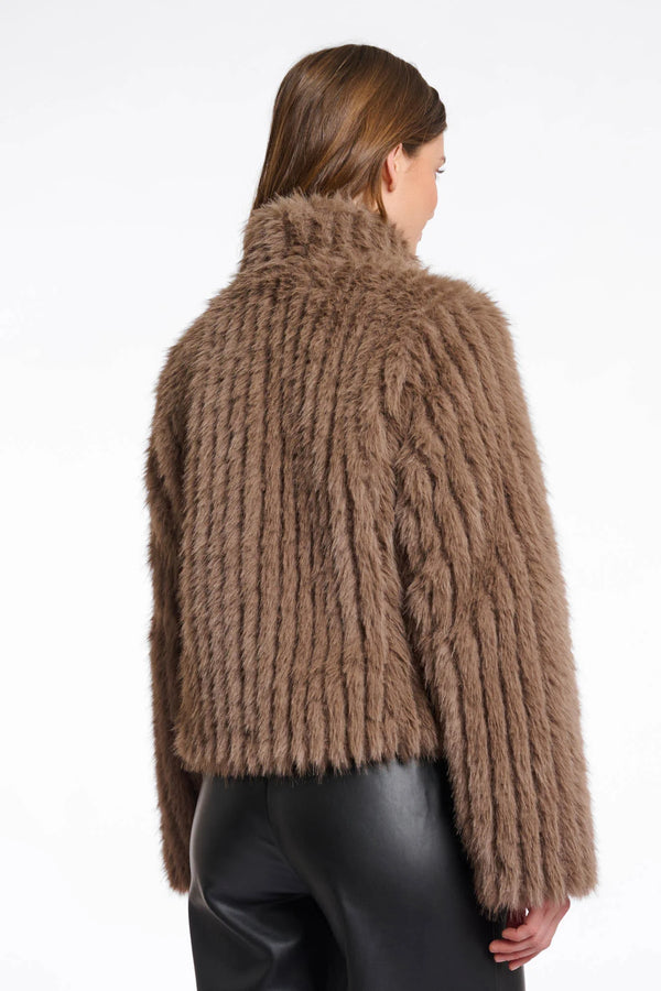 Faith Faux Fur Jacket I Toffee