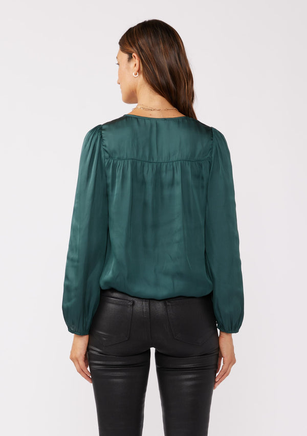 Mystic Wave Blouse I Teal