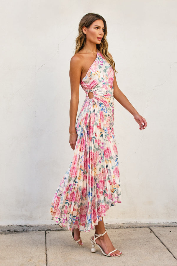 Olympia Pleated dress | Floral
