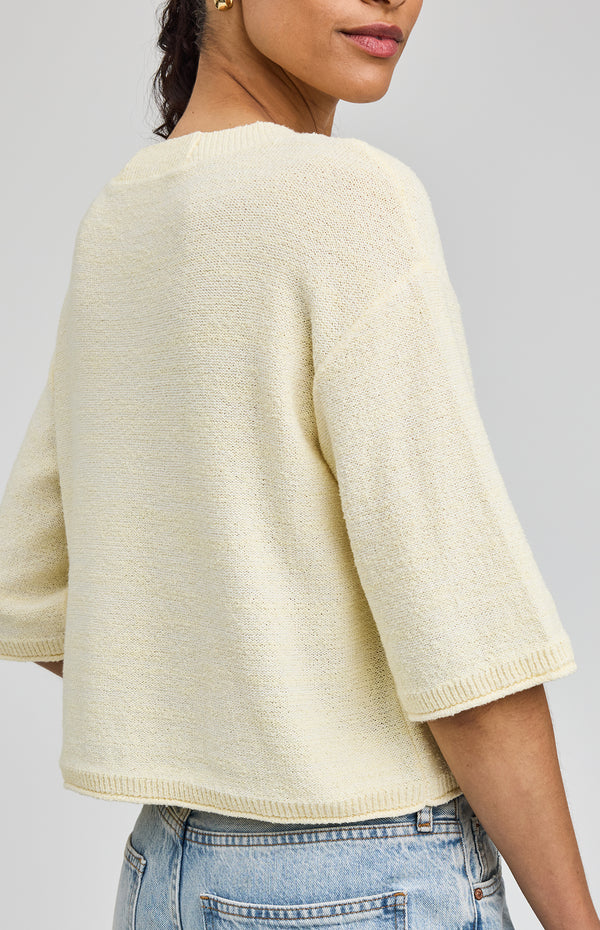 Genevieve Cardigan I Cornsilk
