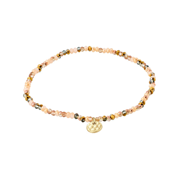 Indie Beaded Bracelet I Brown Mix