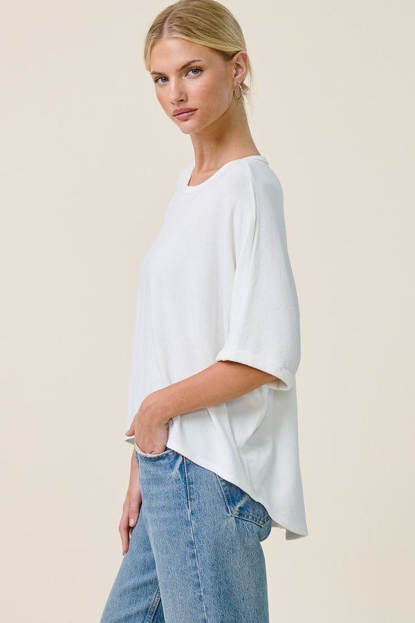 Heidi Hi-Low Top I Ivory