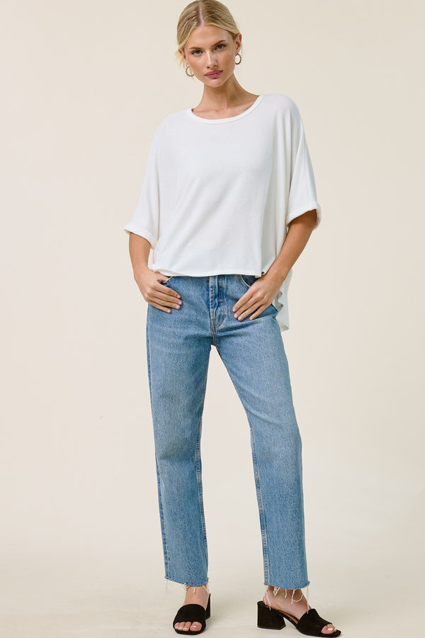 Heidi Hi-Low Top I Ivory