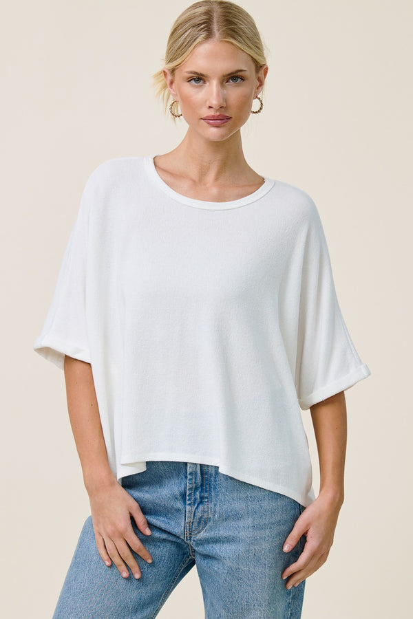 Heidi Hi-Low Top I Ivory