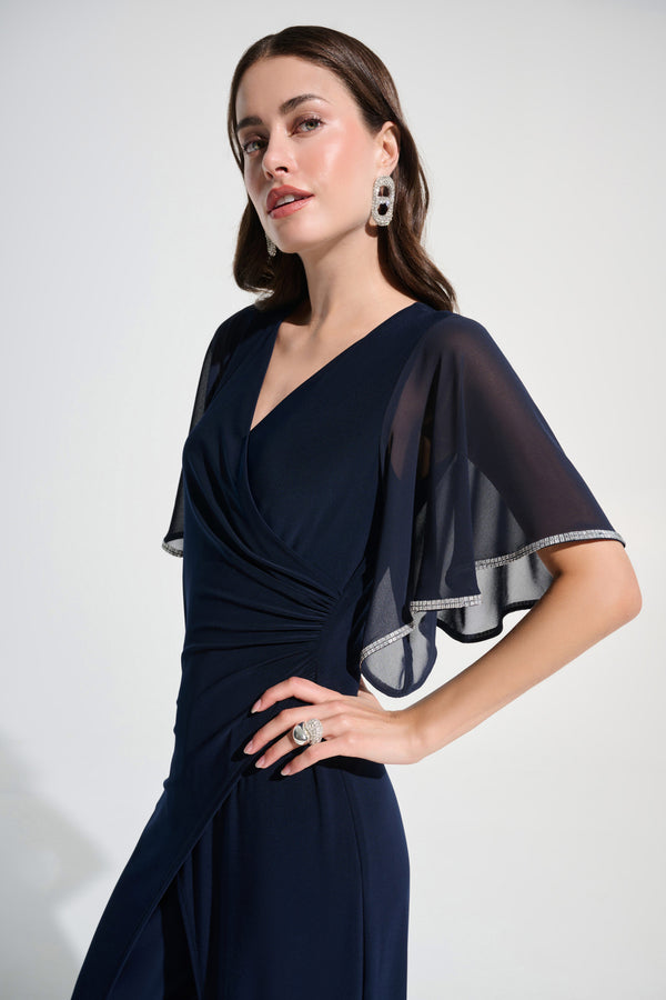 Jasmine Wrap Jumpsuit I Navy