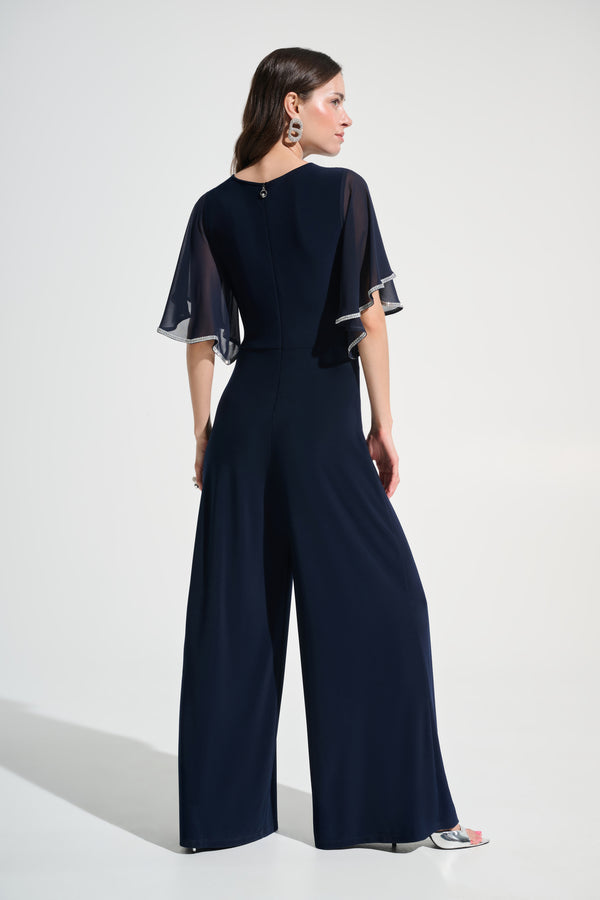 Jasmine Wrap Jumpsuit I Navy