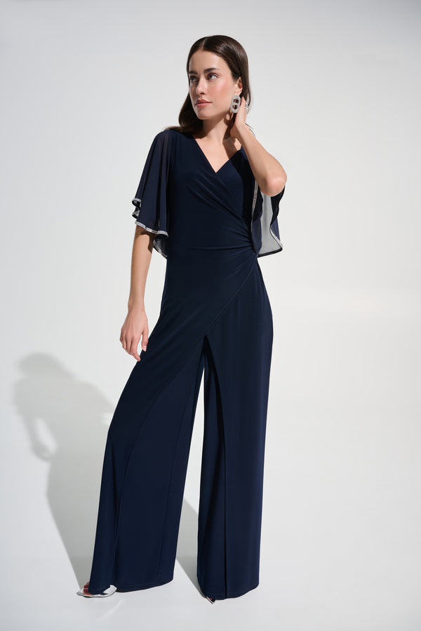 Jasmine Wrap Jumpsuit I Navy