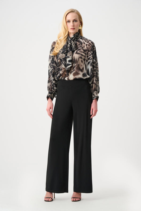 Midnight Jungle Chiffon Blouse